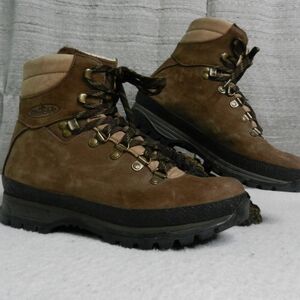 VINTAGE Raichle Mountaineering‎ Boots Size UK 6.5 Suede Leather 6" Hiking Unisex